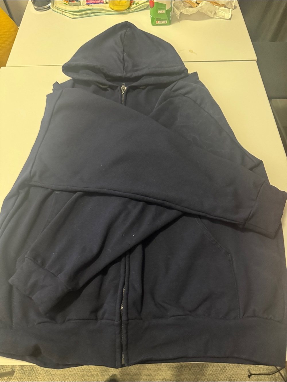 Men's Classic Full-Zip Hoodie Sweater - Navy